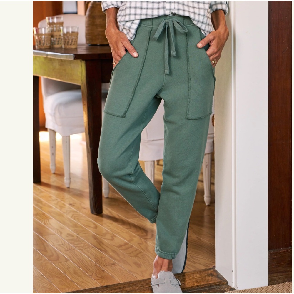 Frank & Eileen EAMON Joggers Rosemary Color Triple Fleece Size LG Missing Draw
